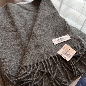 YSL 100% wool scarf